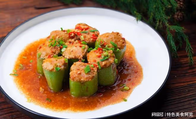 家常美味，尖椒釀肉的獨特做法