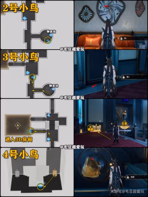 【崩壞：星穹鐵道】匹諾康尼-稚子的夢<摺紙小鳥>全收集