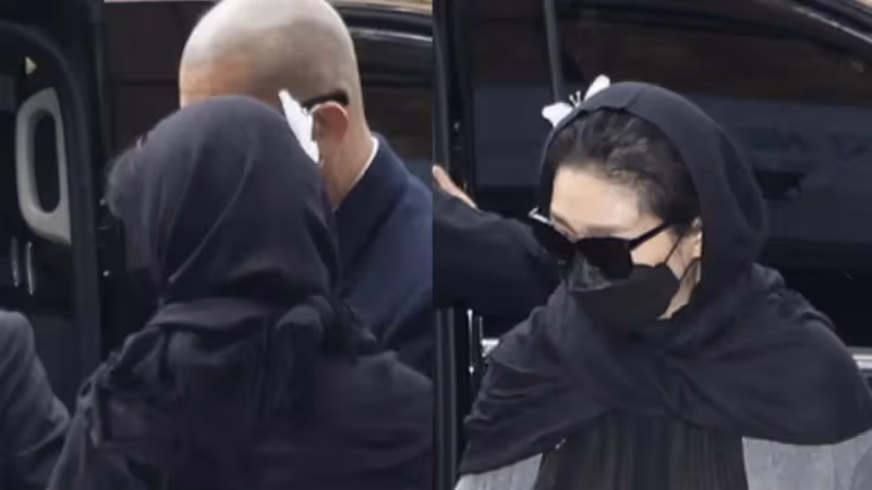 大S蒙面十指緊扣具俊曄　偕S媽悼念親家公