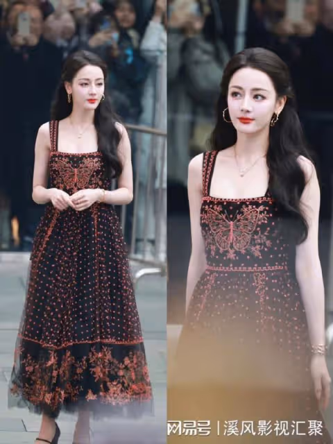 迪麗熱巴元氣桃桃妝驚艷，身穿高定粉色紗裙，鎖骨美背白到發光！