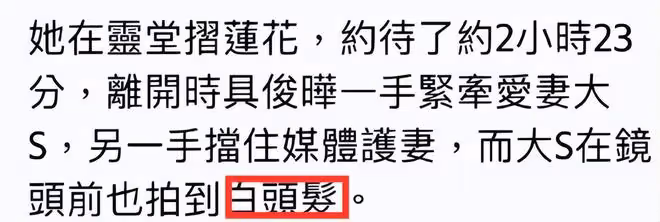 大S戴圍巾疑為遮白髮,一向愛美卻不染髮,網友:哺乳期不能染髮