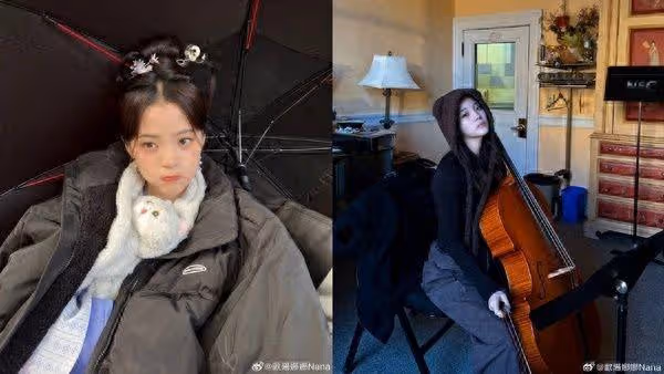 歐陽娜娜片場「穿古裝拉大提琴」! 工作人員嗨翻:再來一個