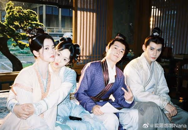 歐陽娜娜片場「穿古裝拉大提琴」! 工作人員嗨翻:再來一個