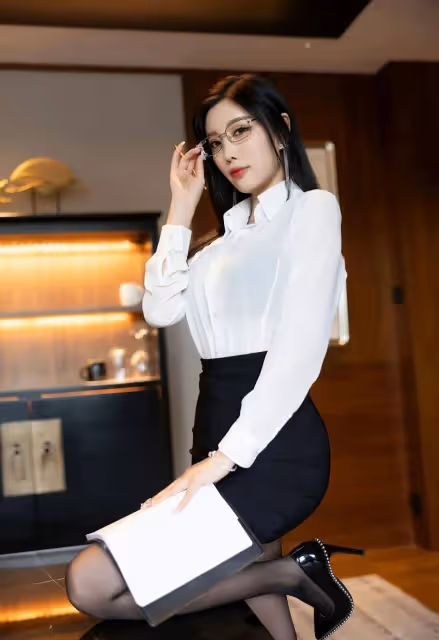 時尚不費力:襯衫+包臀裙+絲襪,玩轉各種風格