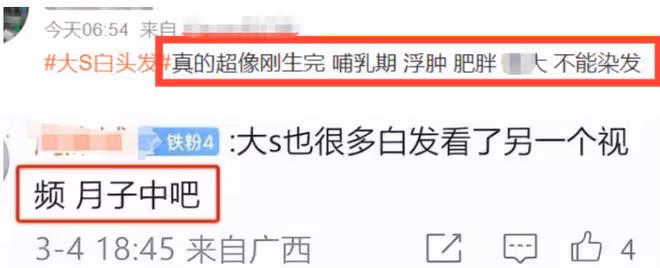 大S被台灣網友罵蛇蠍女，被疑哺乳期才不染髮，懷孕時間線被扒