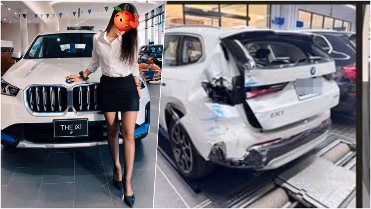 車禍「黑絲妹」身分曝光！網友全驚呆　美女同事讚聲了