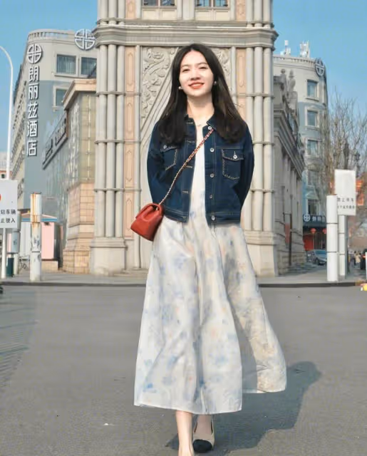 茵曼文藝休閒，弔帶裙 已經開始期待春天啦