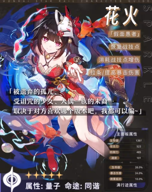 《崩壞:星穹鐵道》花火技能解析及裝備推薦