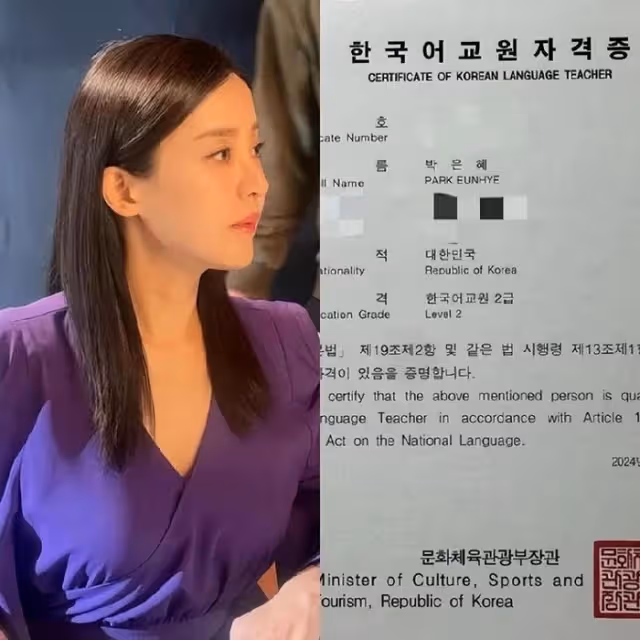 韓國女星透露，離婚後和前夫一起旅行，卓在勛稱讚她像王祖賢