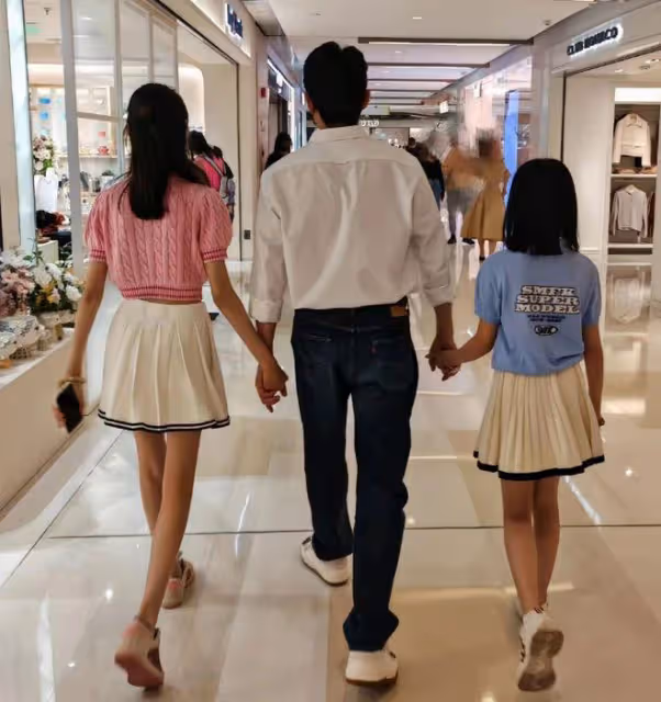 陸毅倆女兒跳舞，貝兒小葉子個頭出挑顏值高，越長越像好漂亮