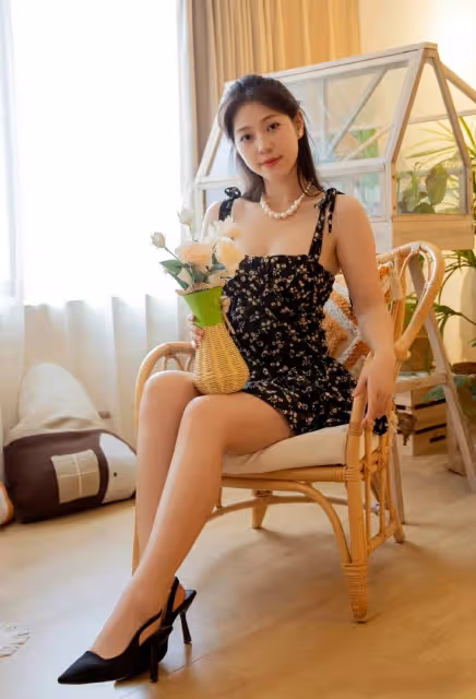 黑色碎花弔帶裙:優雅與性感的完美結合,你值得擁有