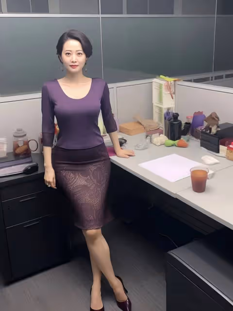 優雅與時尚的完美結合!紫色V領長袖打底T恤,讓你成為焦點
