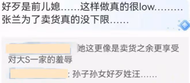 ​內衣外穿、賣胸貼，張蘭為帶貨無下限調侃大S，引網友強烈反感