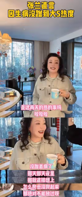 張蘭被罵「無底線」,被扒也穿過透視裝,回應針對大S的原因!