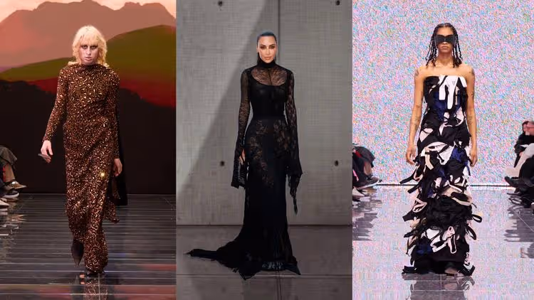 巴黎時裝周｜BALENCIAGA榮登最怪秀　成堆內衣變禮服大玩諷刺遊戲