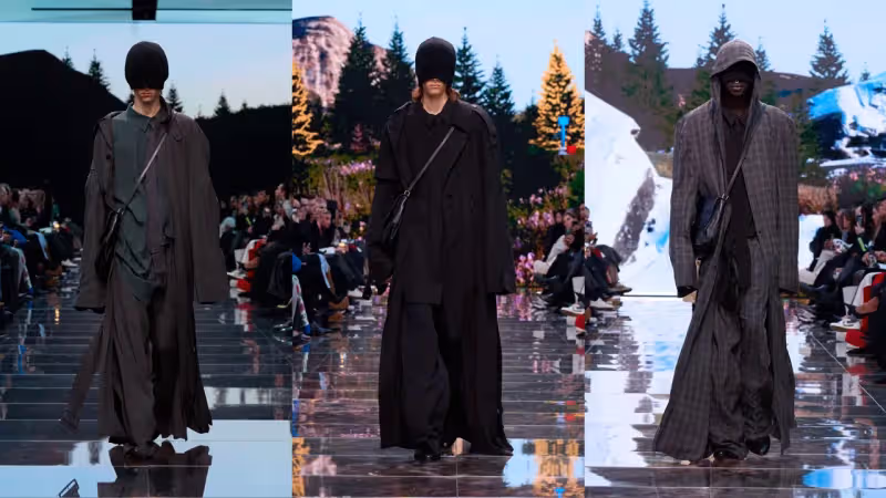 巴黎時裝周｜BALENCIAGA榮登最怪秀　成堆內衣變禮服大玩諷刺遊戲