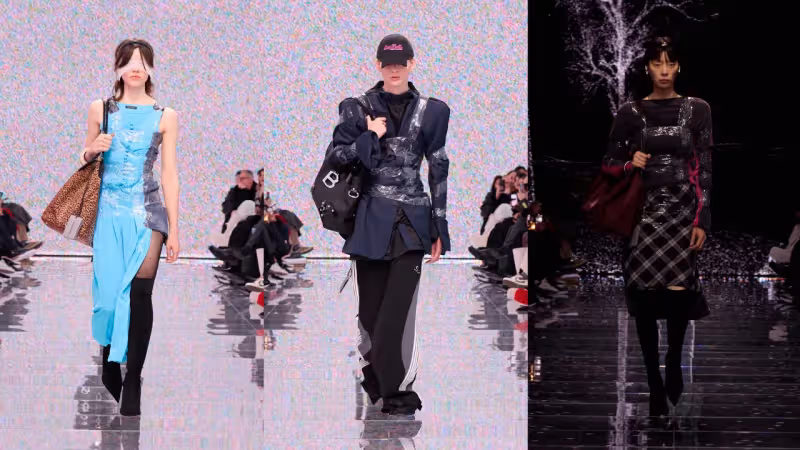 巴黎時裝周｜BALENCIAGA榮登最怪秀　成堆內衣變禮服大玩諷刺遊戲