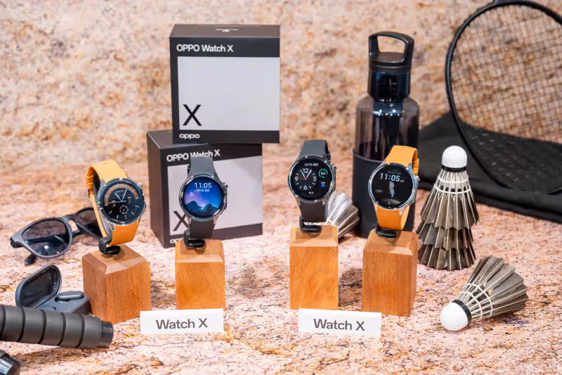 1萬1有找！OPPO雙頻GPS智慧錶 Watch X 登台　100小時續航領先業界