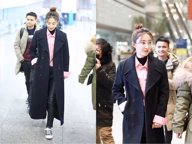 王麗坤的身材真好,白色背心配H版外套優雅知性,好有女人味