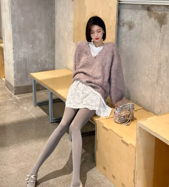 「灰色連襪褲,你還在猶豫什麼?性感新篇章等你開啟!」