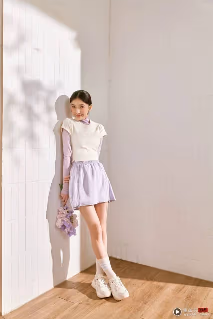 adidas Sportswear早春新時尚 粉紫色迷人穿搭快跟上