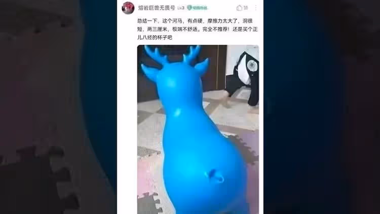 爸爸把孩子「跳跳馬」當飛機杯實測　網友傻眼：不要到處亂捅