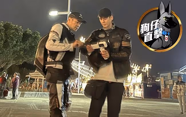 狗仔直擊｜郭品超迷戀重機！甜蜜帶「小老婆」夜衝放閃　雙帥合體自拍無極限