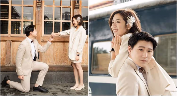 黃瀞瑩結婚了！嫁記者男友　甜蜜婚照曝光