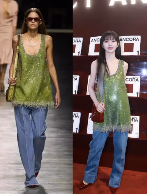 Gucci晚宴生圖：白鹿鞋子難評，女星比例太差，倪妮王楚然救場