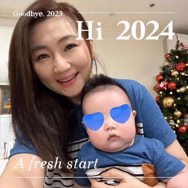 任家萱曬兒子近照，6個月腰果體重近10公斤，母子同款小胖臉搶鏡