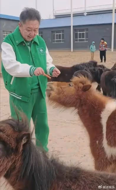 于謙現身北京自家馬場，狀態令人擔憂，55歲竟如70歲老大爺般蒼老