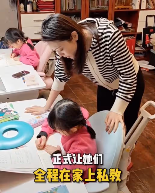 楊威自曝大瓜!雙胞胎女兒全程在家念書,所有課程都請了不同家教