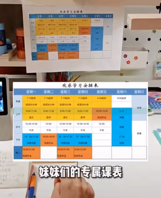 楊威自曝大瓜!雙胞胎女兒全程在家念書,所有課程都請了不同家教