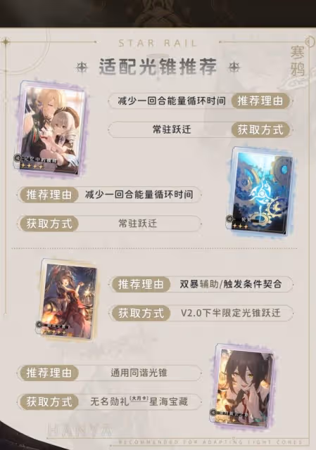《崩壞:星穹鐵道》2.0四星輔助寒鴉攻略