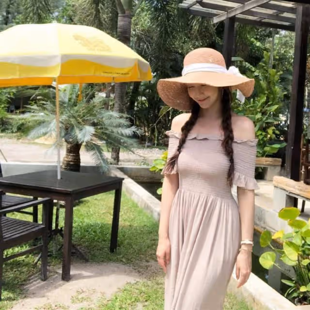 韓國知名女星，享受獎勵假期，即使在休假中，素顏也很出色