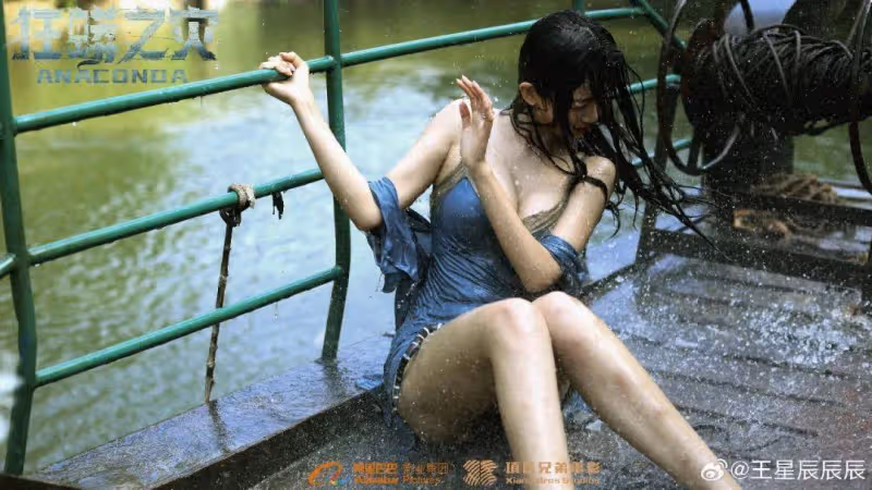《狂蟒之災》美女王星辰離異懷孕!她魔鬼身材性感火辣