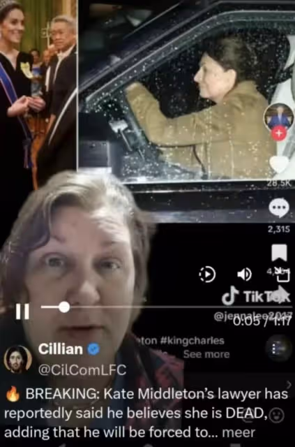 凱特搶救畫面疑首曝光,脖子疑做了氣管切開手術,和傳聞吻合了