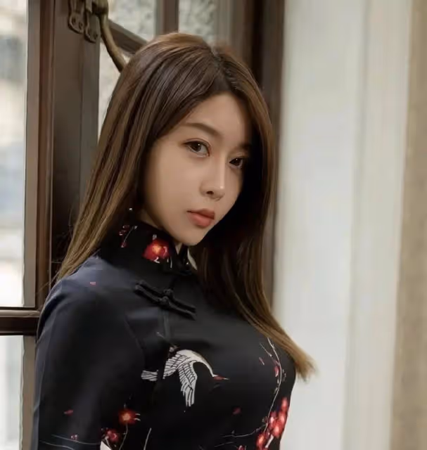 後宮佳麗風采：旗袍優雅，絲襪迷人，美女輕鬆駕馭時尚魅力！