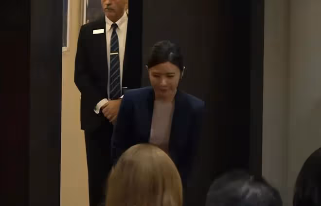 福原愛現身離婚法庭，面容憔悴心情低落，主動和江宏傑和解
