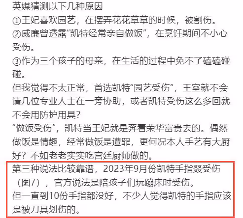 英媒曝威廉有暴力傾向,凱特疑遭其家暴去世,此前手上多次有傷!
