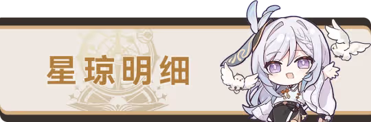 【崩壞:星穹鐵道】2.1版本,星瓊統計匯總