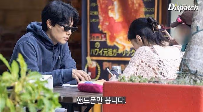 韓素希和柳俊烈約會照片公開，兩人表情憂慮，絲毫沒有戀愛氛圍感