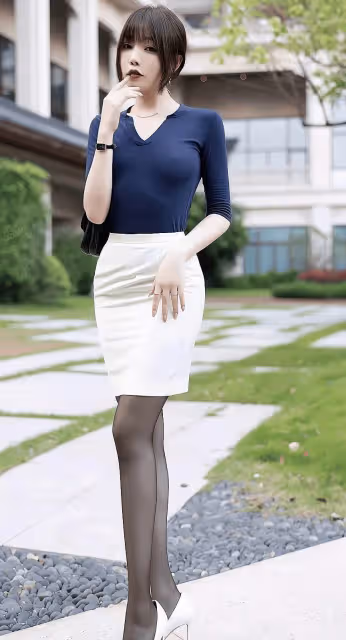 打破常規,盡顯風采,絲襪搭配包臀裙,顛覆你對職場時尚的認知