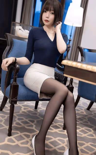 打破常規,盡顯風采,絲襪搭配包臀裙,顛覆你對職場時尚的認知