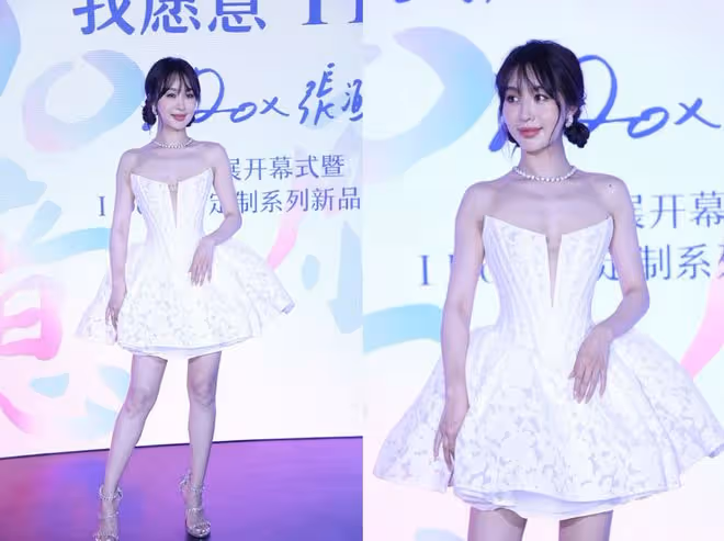 李菲兒的「腰臀比」簡直逆天,穿蓬蓬裙扮嫩少女感滿滿,清純可愛