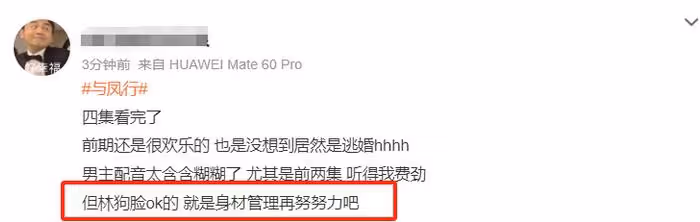 《與鳳行》口碑兩極化，林更新正片不如廣告精緻，被質疑營銷過度