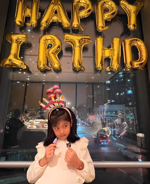 波妞7歲囉！　賈靜雯笑嘆愛女跟蕭敬騰、Summer「才是一家人」