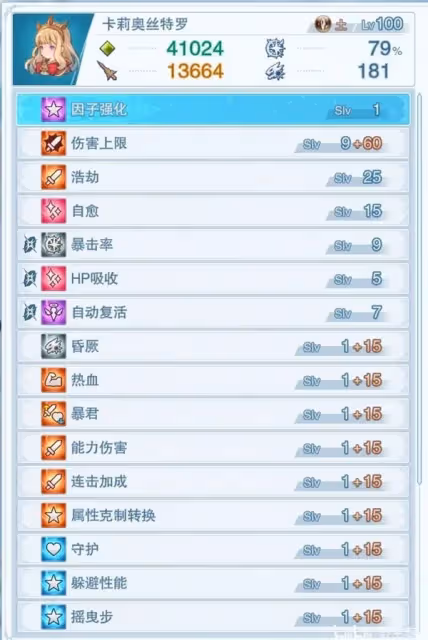 《碧藍幻想：Relink》卡莉奧絲特羅因子推薦