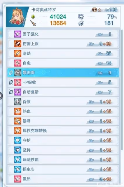 《碧藍幻想：Relink》卡莉奧絲特羅因子推薦