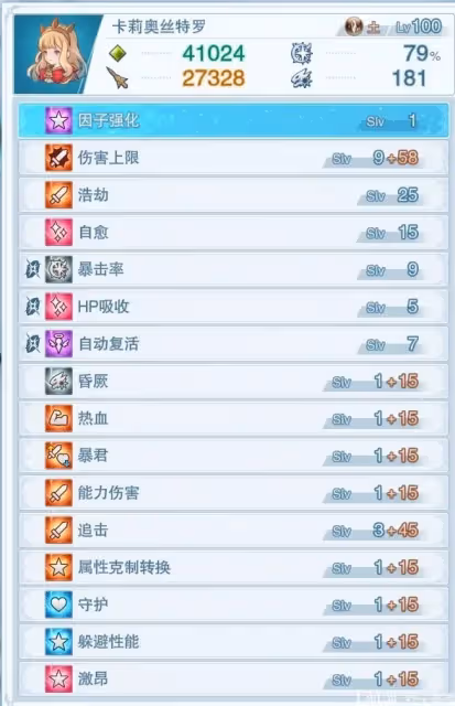 《碧藍幻想：Relink》卡莉奧絲特羅因子推薦